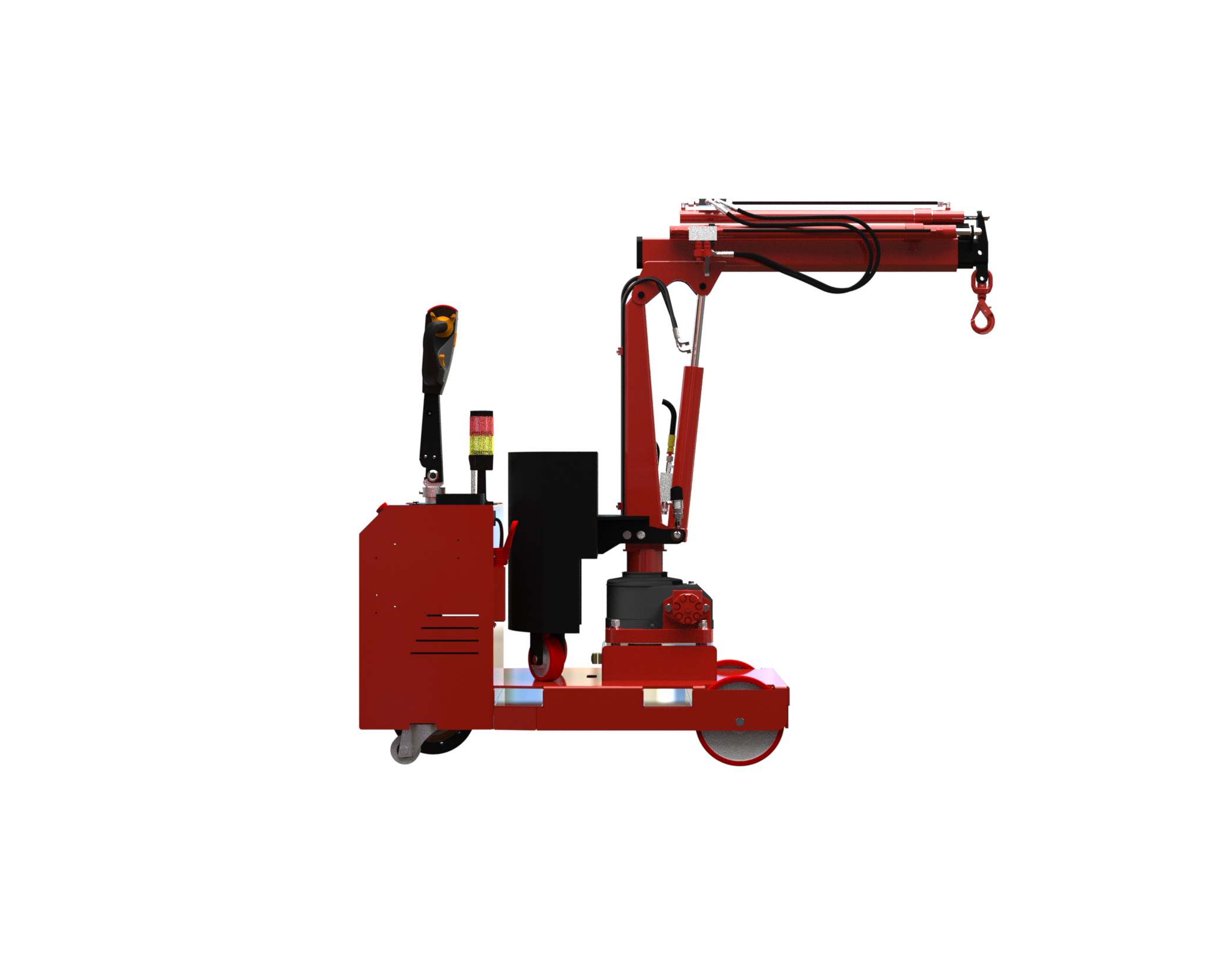 Mobil verkstadskran 200EL, Maxlast: 200-60 kg / Max utligg : 2059 mm