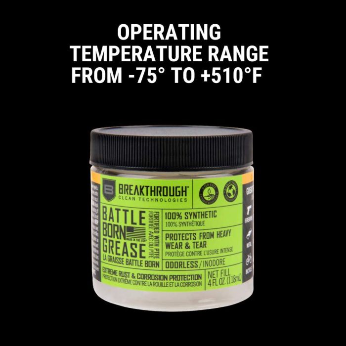 Breakthrough Battle Born Grease with PTFE 4oz Jar 4