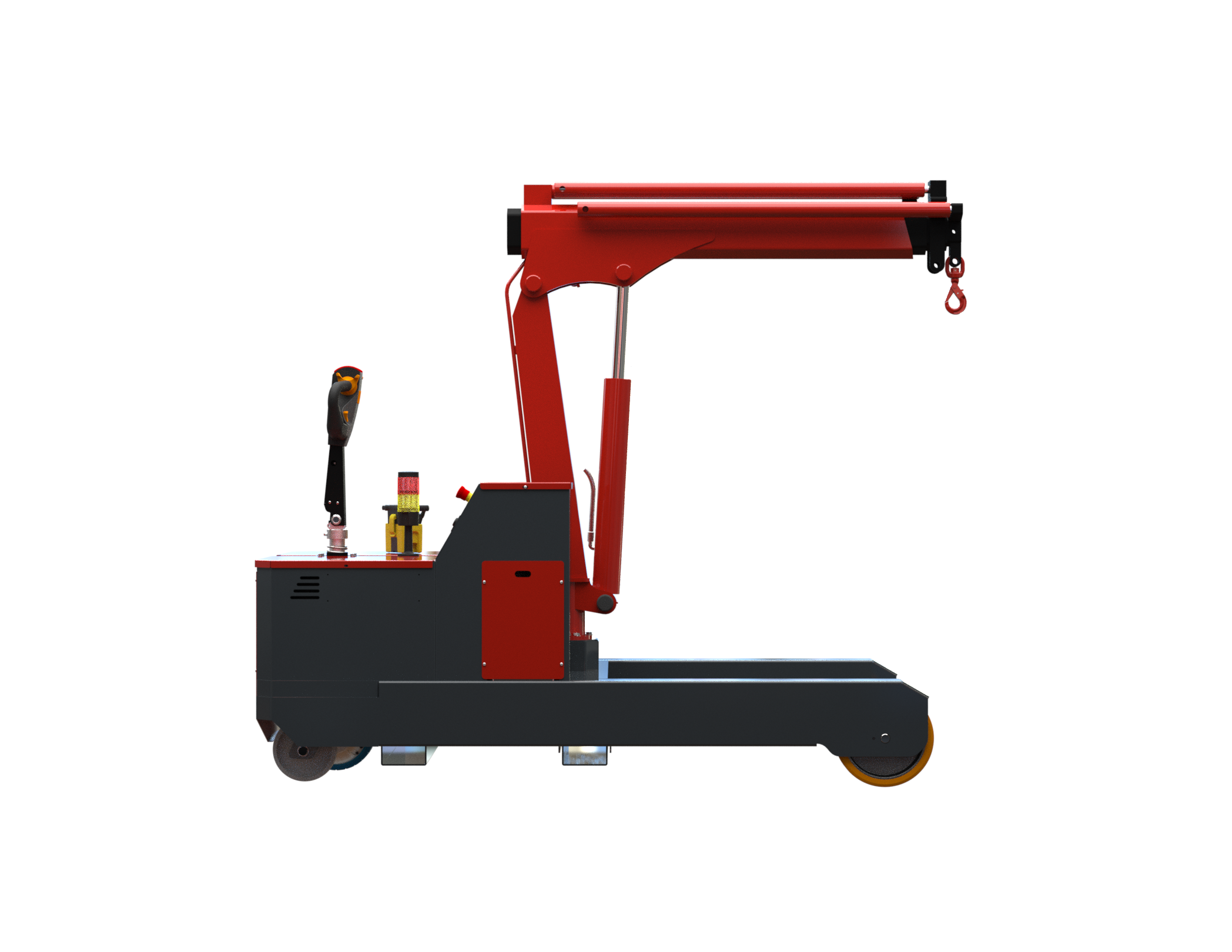 Mobil verkstadskran 2TR, Maxlast: 2000-450 kg / Max utligg : 3067 mm - 5