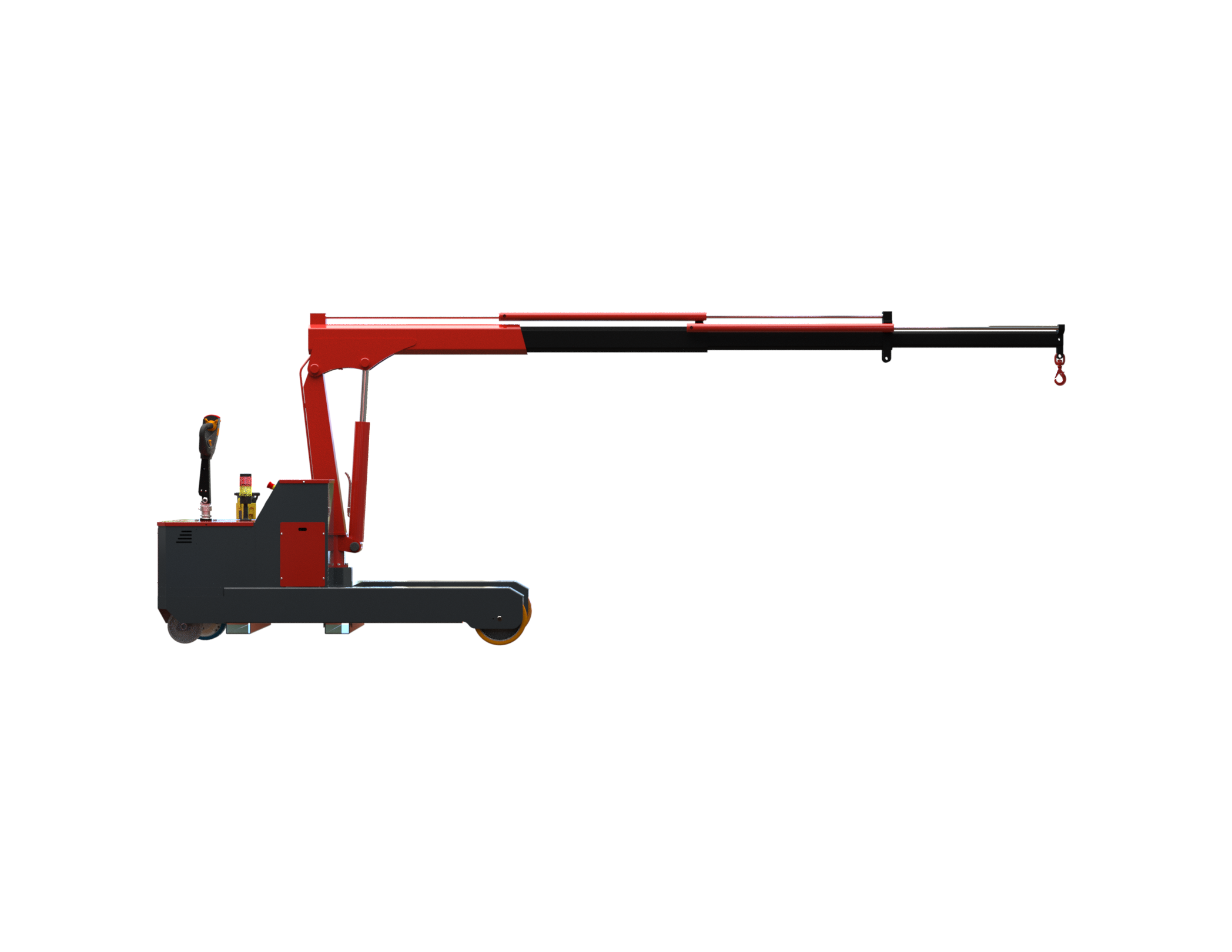 Mobil verkstadskran 2TR, Maxlast: 2000-450 kg / Max utligg : 3067 mm - 7