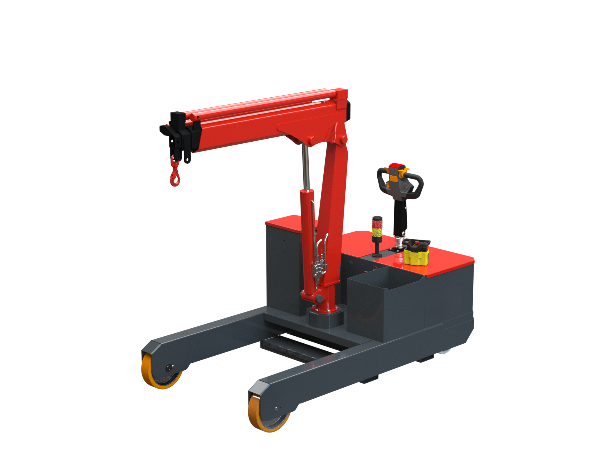 Mobil verkstadskran 2TR, Maxlast: 2000-450 kg / Max utligg : 3067 mm