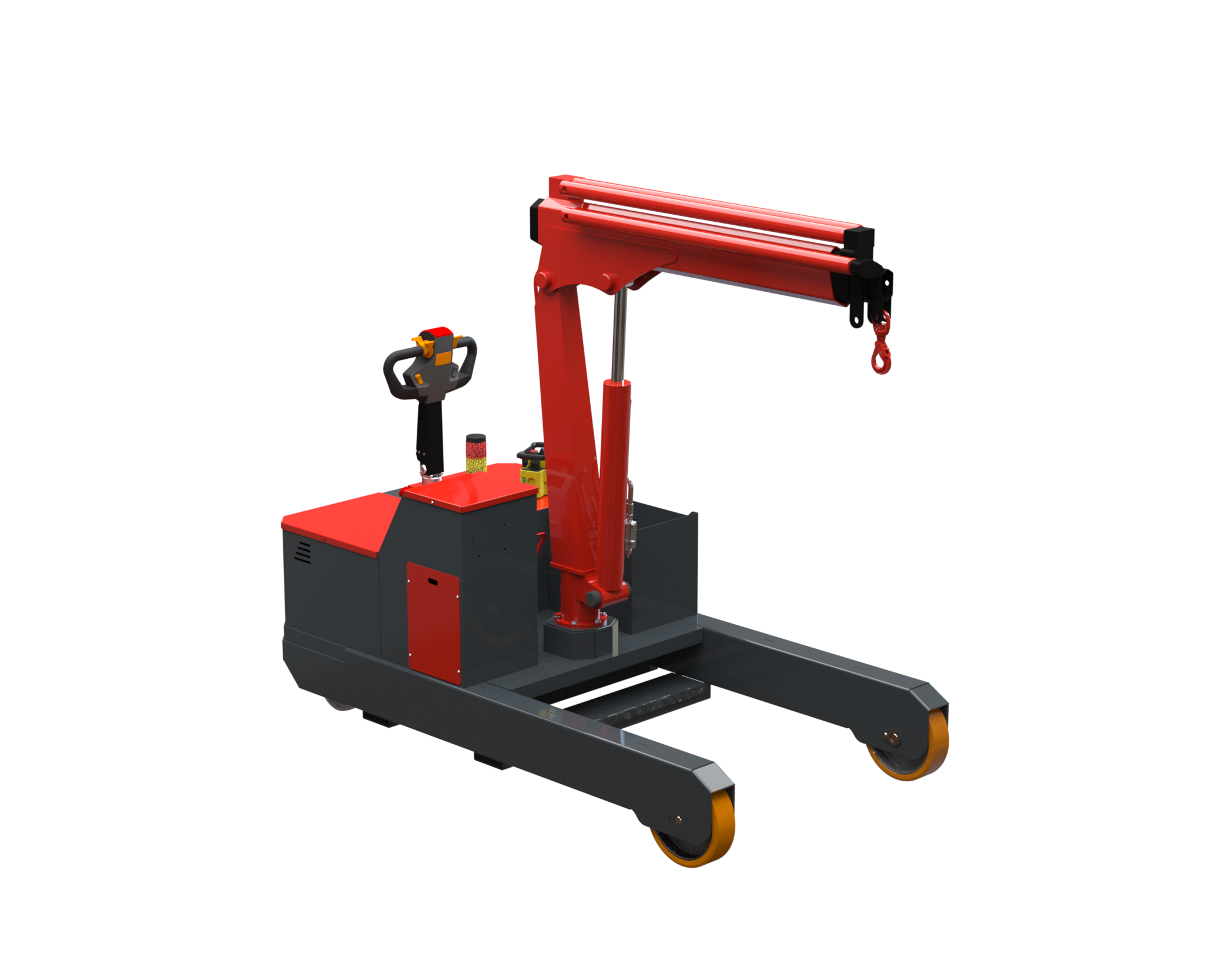 Mobil verkstadskran 2TR, Maxlast: 2000-450 kg / Max utligg : 3067 mm - 6