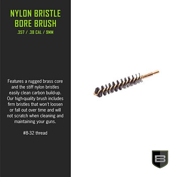 Breakthrough Nylon Bristle Bore Brush -  .38 / .357 / 9mm 2