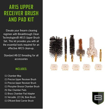 Breakthrough AR15 Upper Brush Set with Chamber Pads 2