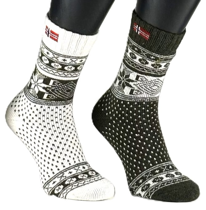 2-Pack Zokks Norway Ullstrumpor