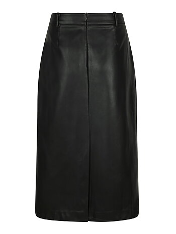 Neo Noir - Nettie Faux Leather Skirt Black
