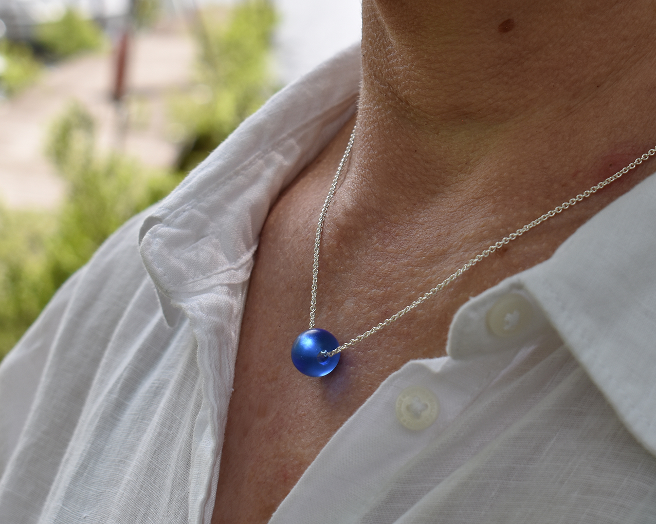 ELVES SKY - necklace in light blue  - 4
