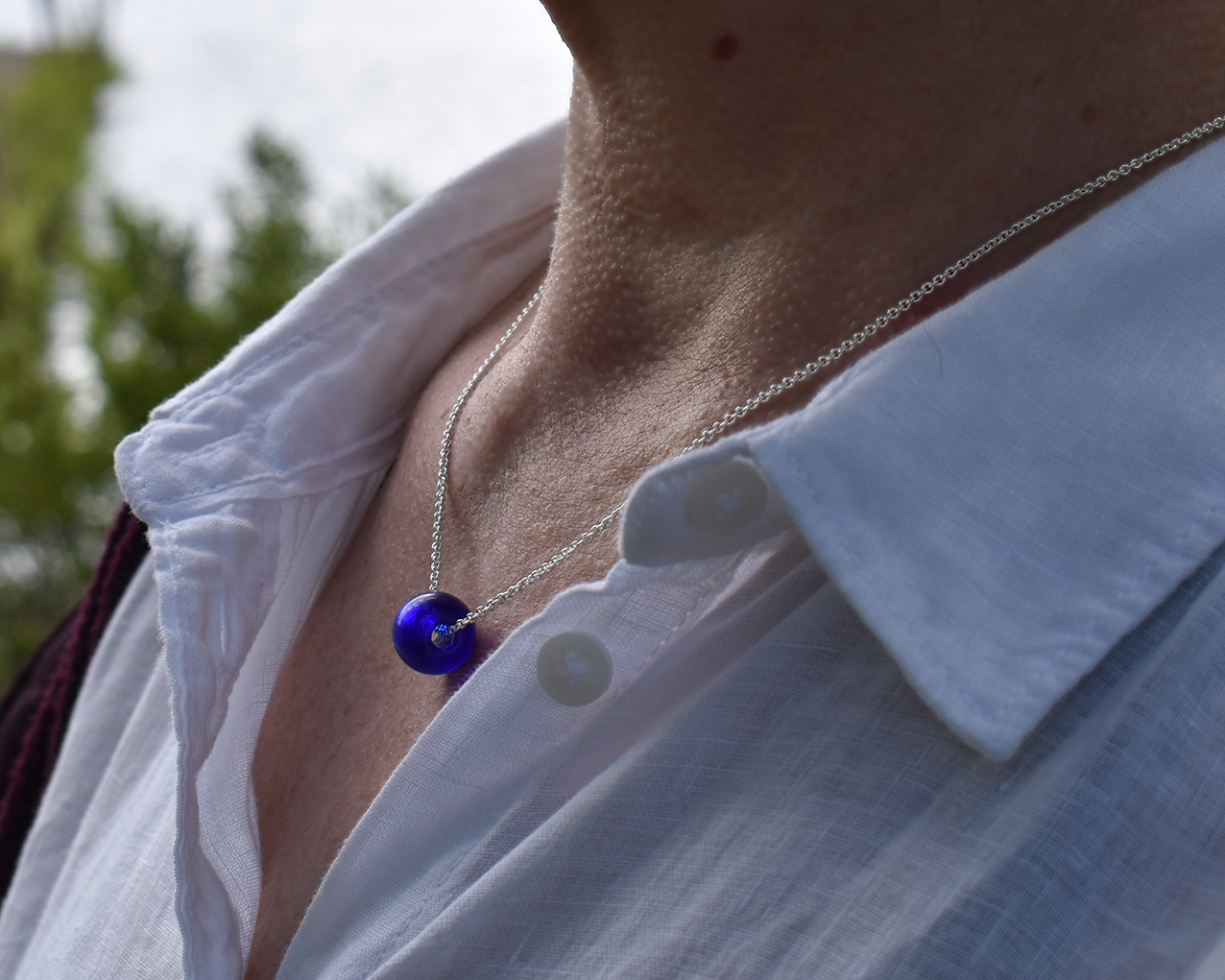 ÄLVANÄS MIDNATT - halsband i mörkblått - 4