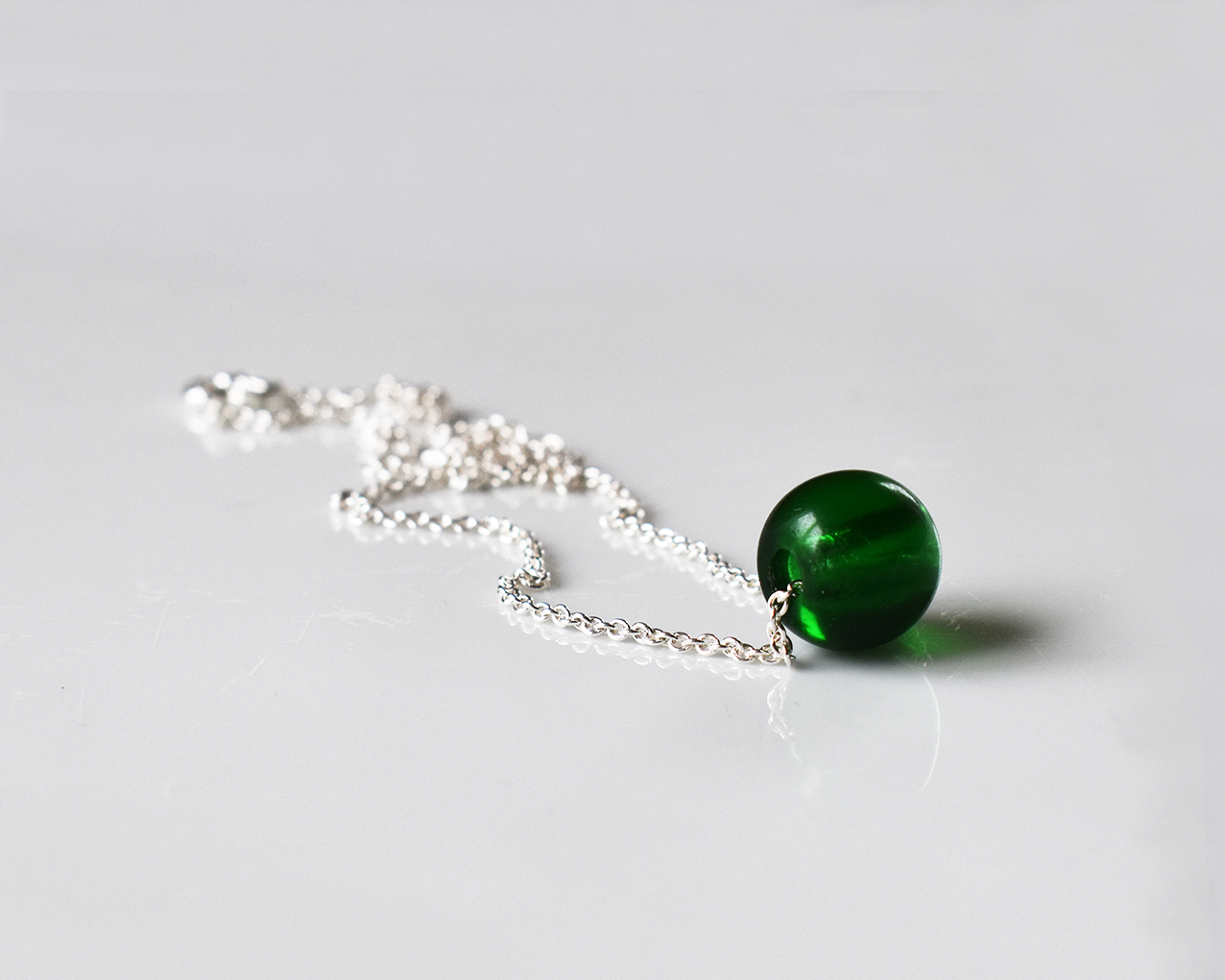 ELVES FIR TREE - necklace in dark green  - 2