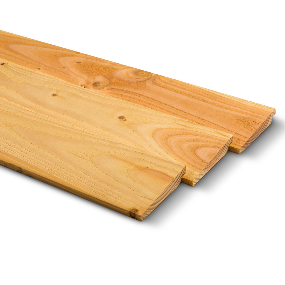 Lärk / Douglasgran Fjällpanel&nbsp; 12/26 x 195 (+/-175mm verkande) x 500 cm