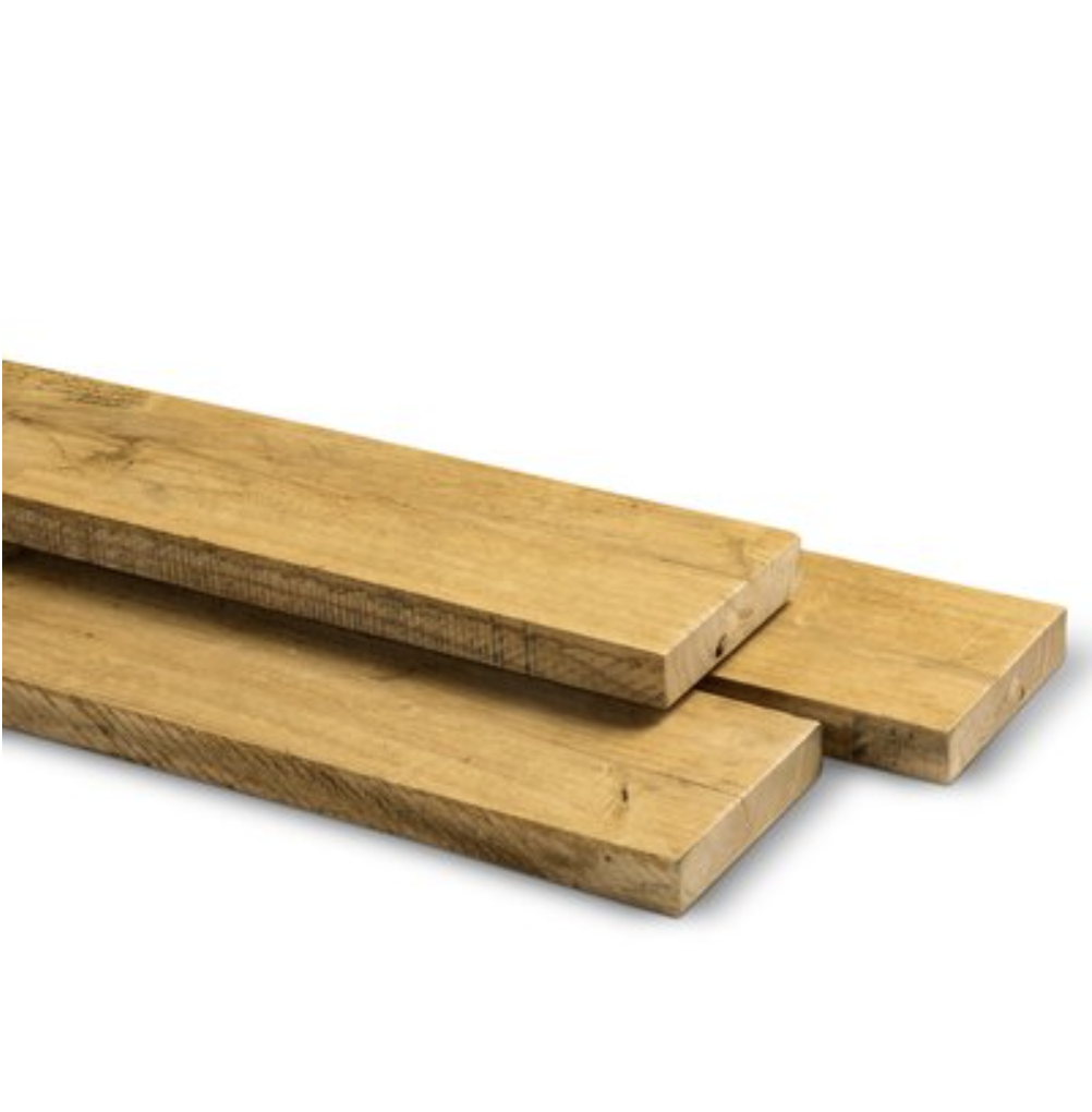 Kastanjeplanka 2,0 x 20,0 x 200 cm finsågad