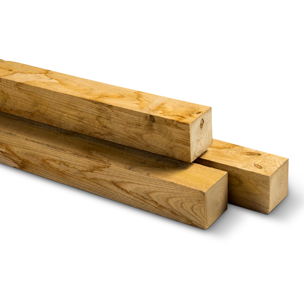 Stolpe Kastanj rustik finsågad 8,0 x 8,0 x 300 cm