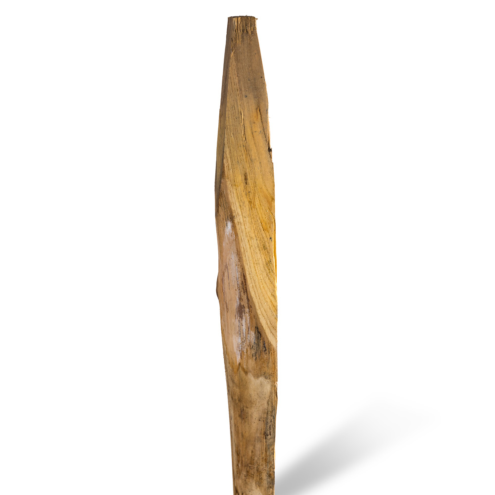 Kastanjestolpar längd 200 cm diam: 5/12, kluvna, skalade och spetsade