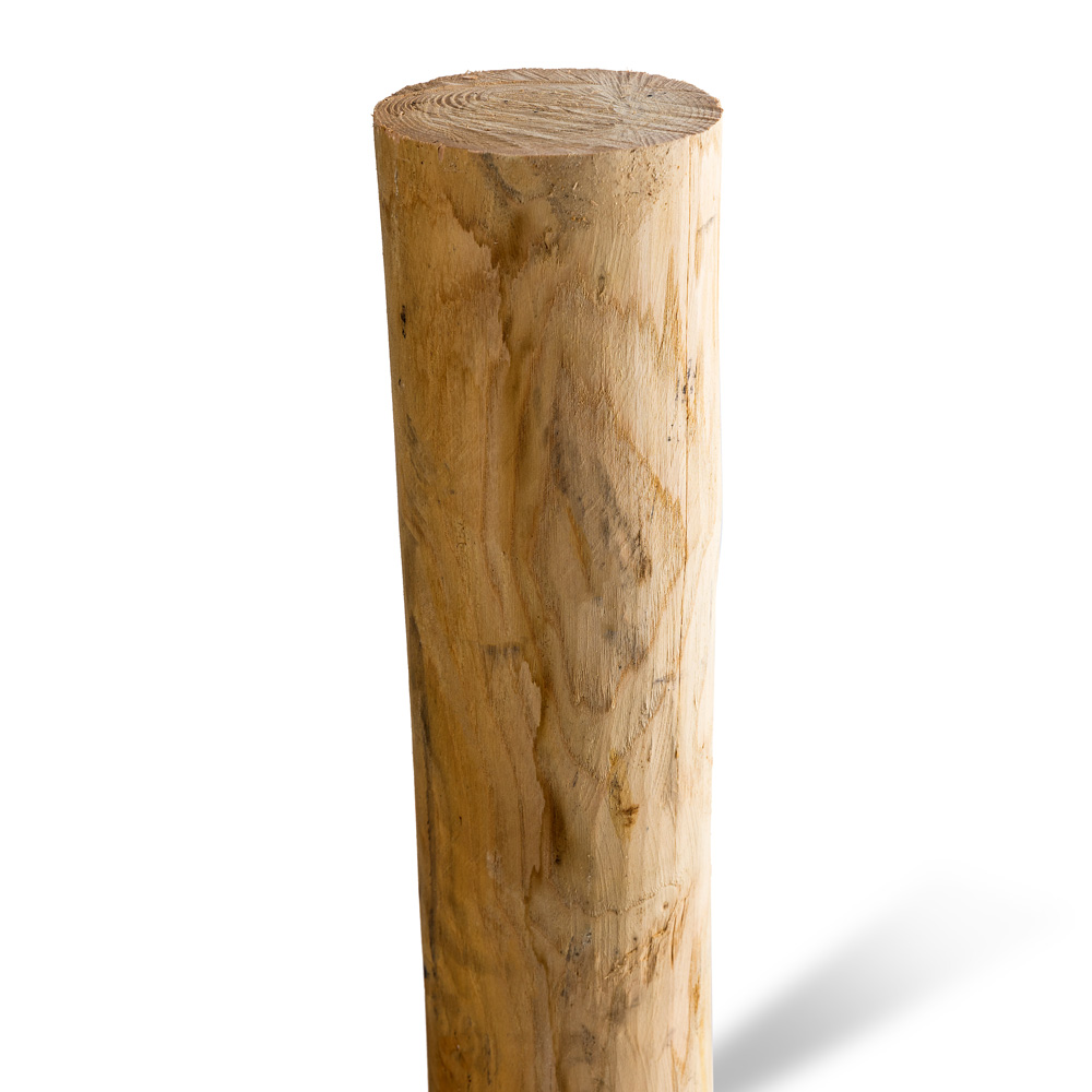 Kastanjestolpar längd 250 cm&nbsp; Ø 12/14 skalade Utan spets (A+)