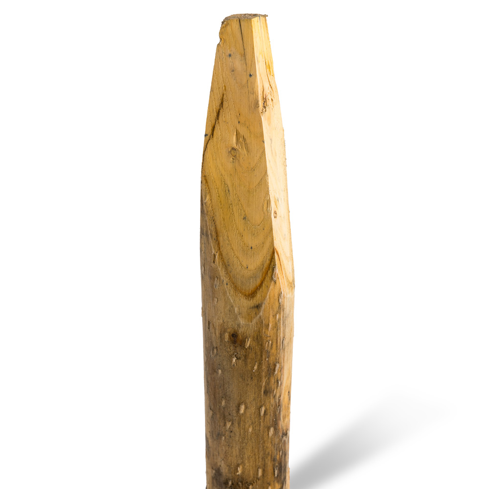 Kastanjestolpar längd 140 cm&nbsp; Ø 08/10 skalade och spetsade