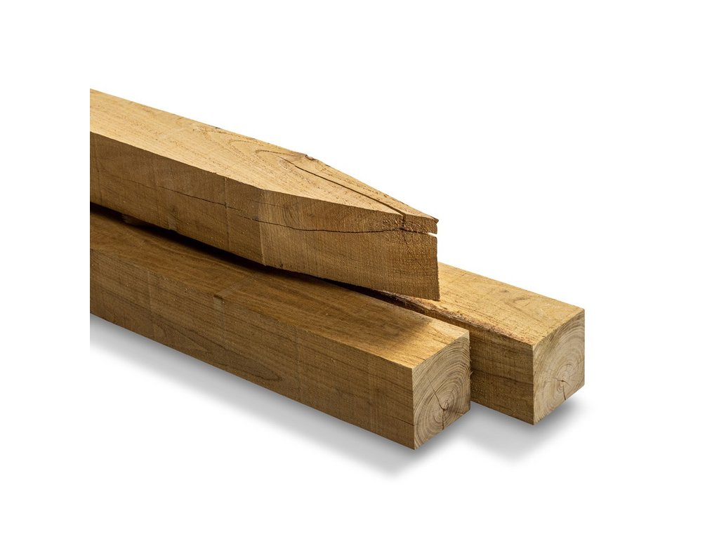 Robiniastolpe finsågad och spetsat 10 x 10 x 300 cm - 2