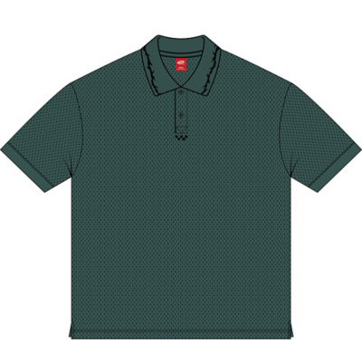 Vans t-shirt skate mesh polo forest - 3