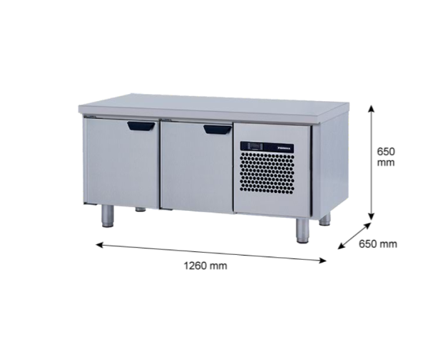 Porkka - Grillkylbänk GNL - Kylaggregat, 2 Moduler - Mått: 1260 x 650 x 650 mm - 10