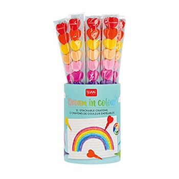 Stackable Crayons (12 stk.), Dream in colour, Heart