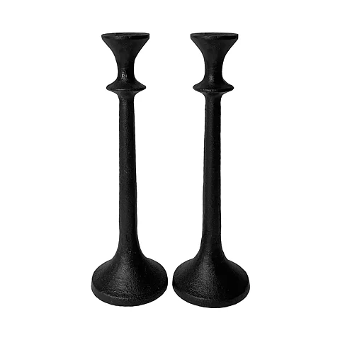 Ljusstakar gjutjärn 29,6 cm 2-pack