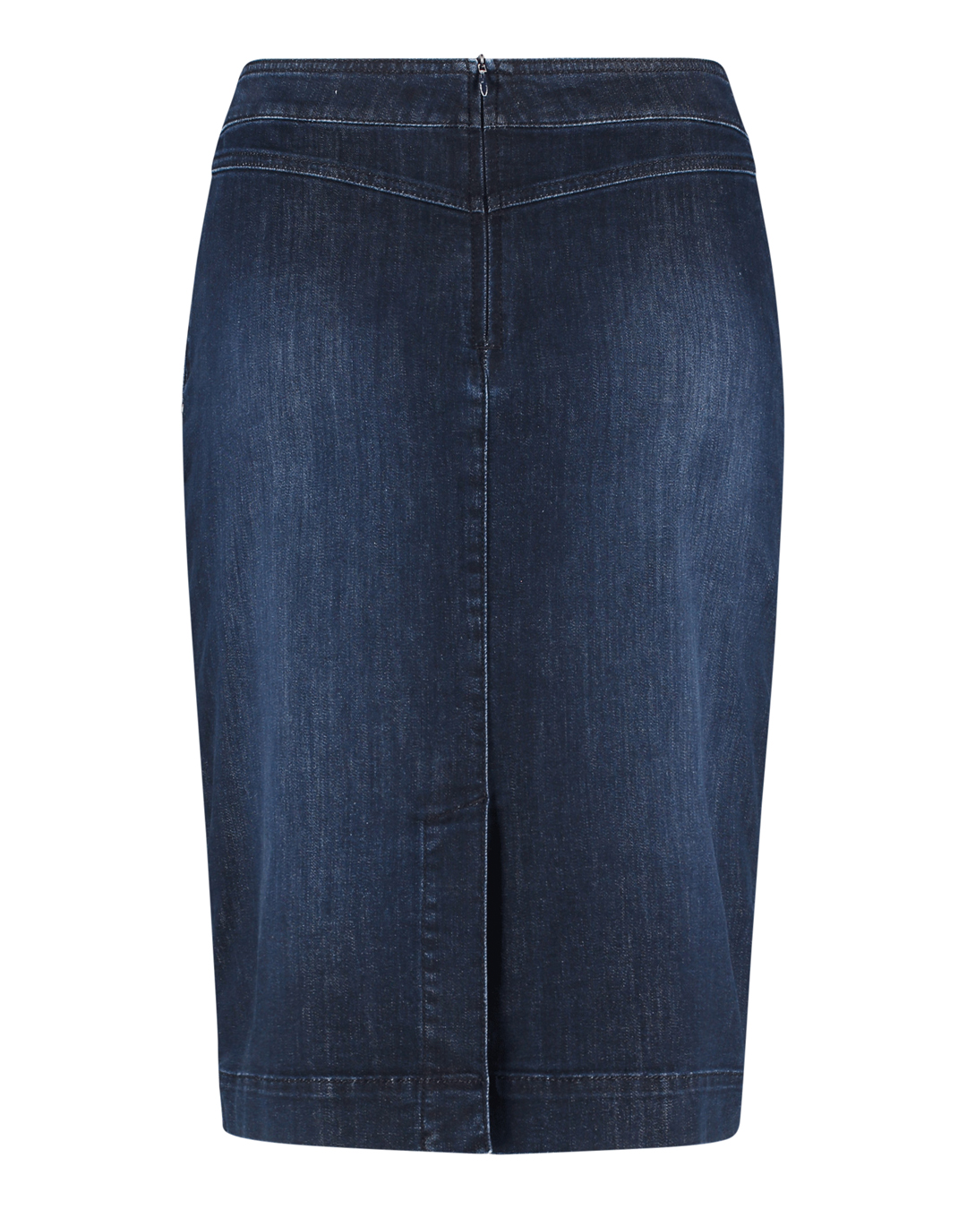 Jeanskjol snedfickor mörk denim - 7