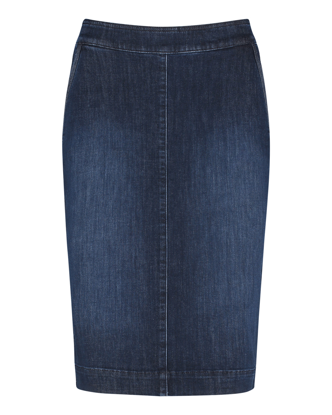 Jeanskjol snedfickor mörk denim - 6