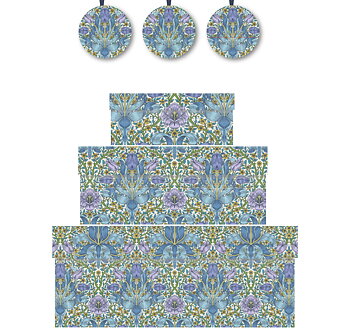 Spring Thicket Cobalt, Nest of 3 Boxes