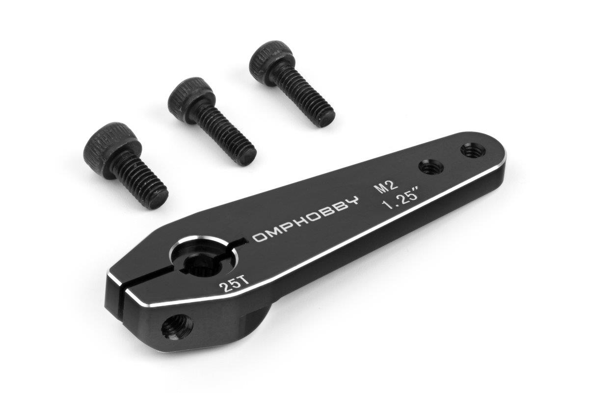OMP Servo arm 32mm (1,25 inches) 25teeth M2 - black