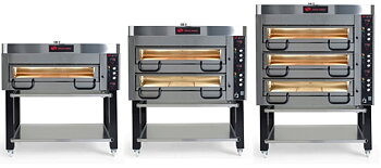 Pizzaugn B 1480 mm P30 Elektronisk i rostfritt med stativ Mora ovens