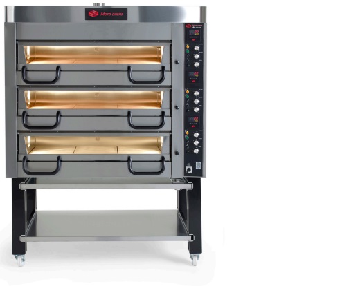 Pizzaugn B 1480 mm P30 Elektronisk i rostfritt med stativ Mora ovens - 8