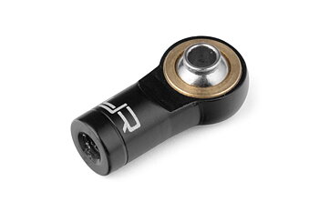 Aluminum Reversed Thread M3 Rod Ends 5pcs Black