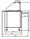 Buffébord / -bänk 5 GN 1/1 Bain Marie 2000