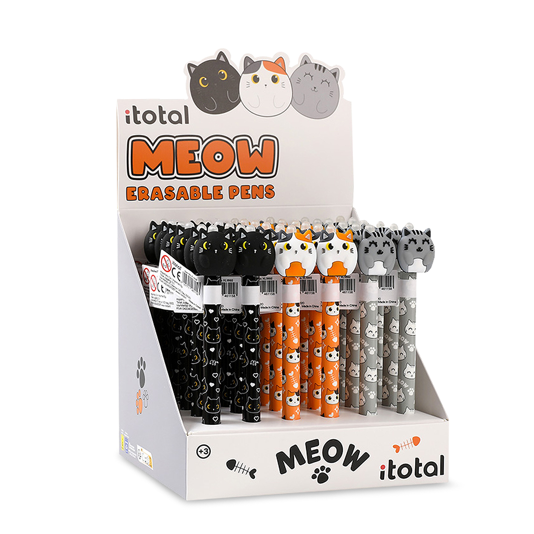 Bläckpenna Katter suddbar sorterat - 2