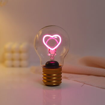 Glödlampa Hjärta LED
