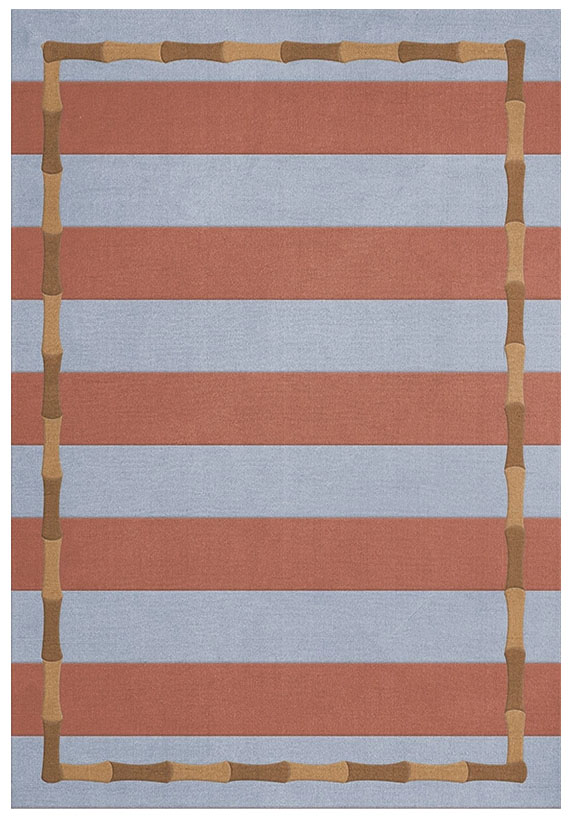 Bamboo Stripe Blue - Alice Crawley