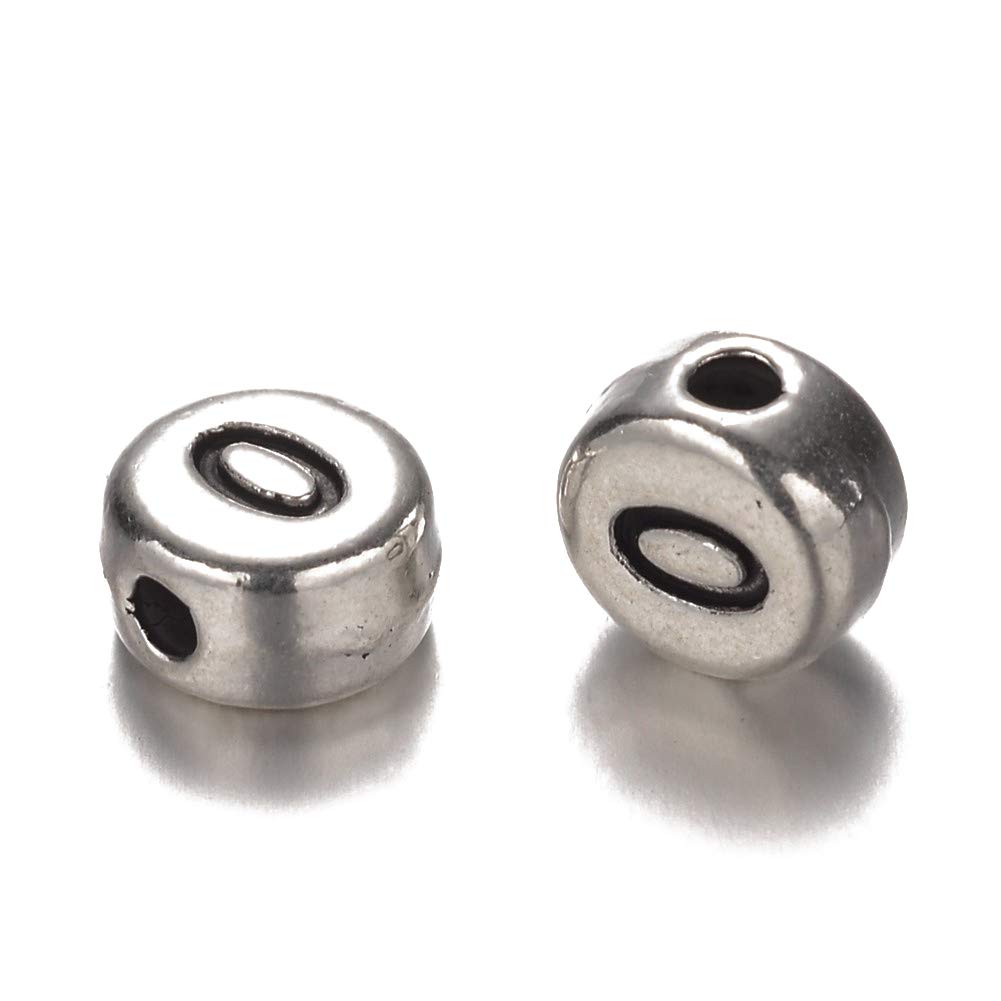 Bokstavspärlor silver 100-pack - 13