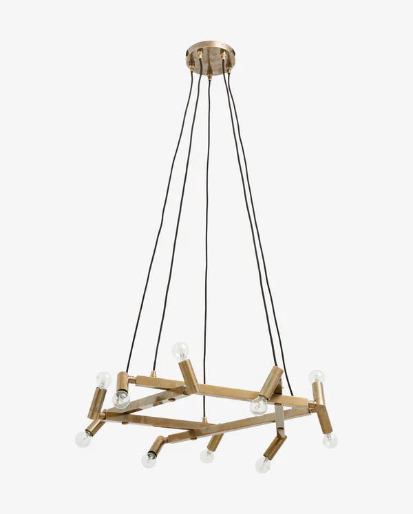 Chandelier Lampkrona i mässing 