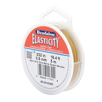 Beadalon Elasticisty tråd guld 0.8mm/5 m