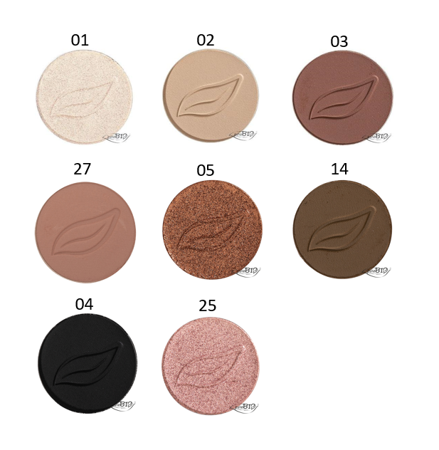 PuroBio Eyeshadows Powder 14 Cold Brown - 4