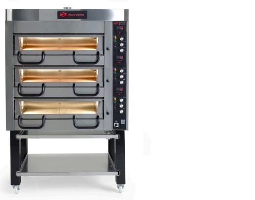 Pizzaugn B 1250 mm P40 Elektronisk i rostfritt med stativ Mora ovens - 8