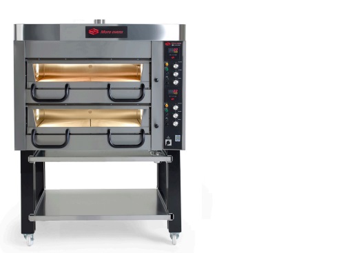 Pizzaugn B 1250 mm P40 Elektronisk i rostfritt med stativ Mora ovens - 7