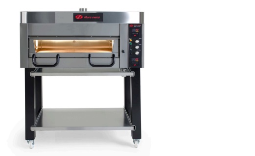 Pizzaugn B 1250 mm P40 Elektronisk i rostfritt med stativ Mora ovens - 6