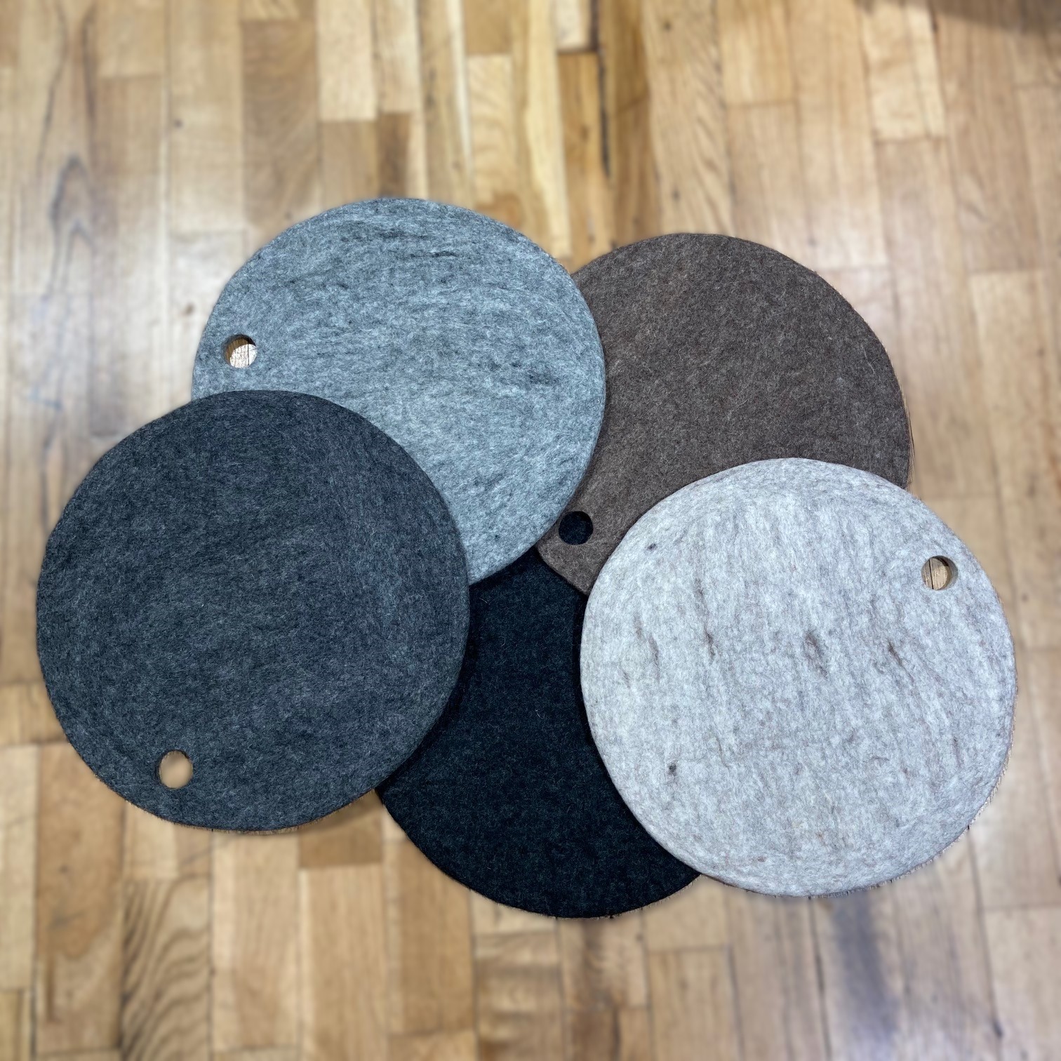 WOOLround™ 25 - Underlägg /Coaster i alla nyanser i 4-pack - 3