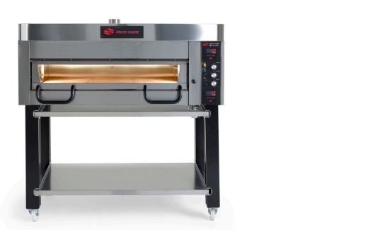 Pizzaugn B 1320 mm P50 Elektronisk i rostfritt med stativ Mora ovens - 6
