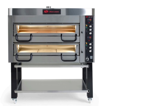 Pizzaugn B 1320 mm P50 Elektronisk i rostfritt med stativ Mora ovens - 7
