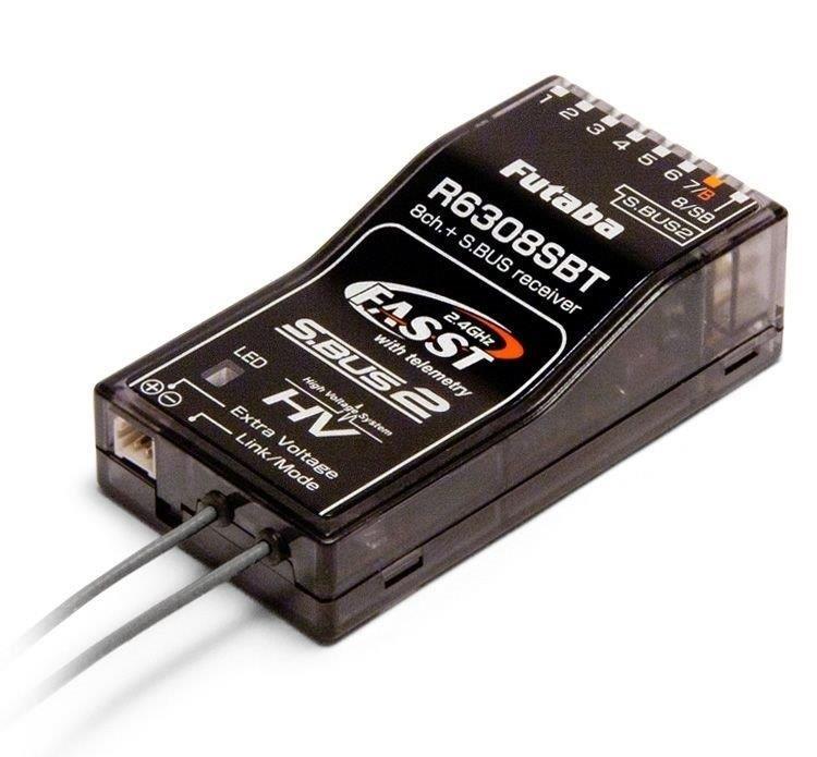 Futaba Mottagare 6308SBT 8CH, S.BUS, S.BUS2, 2.4GHz FASST
