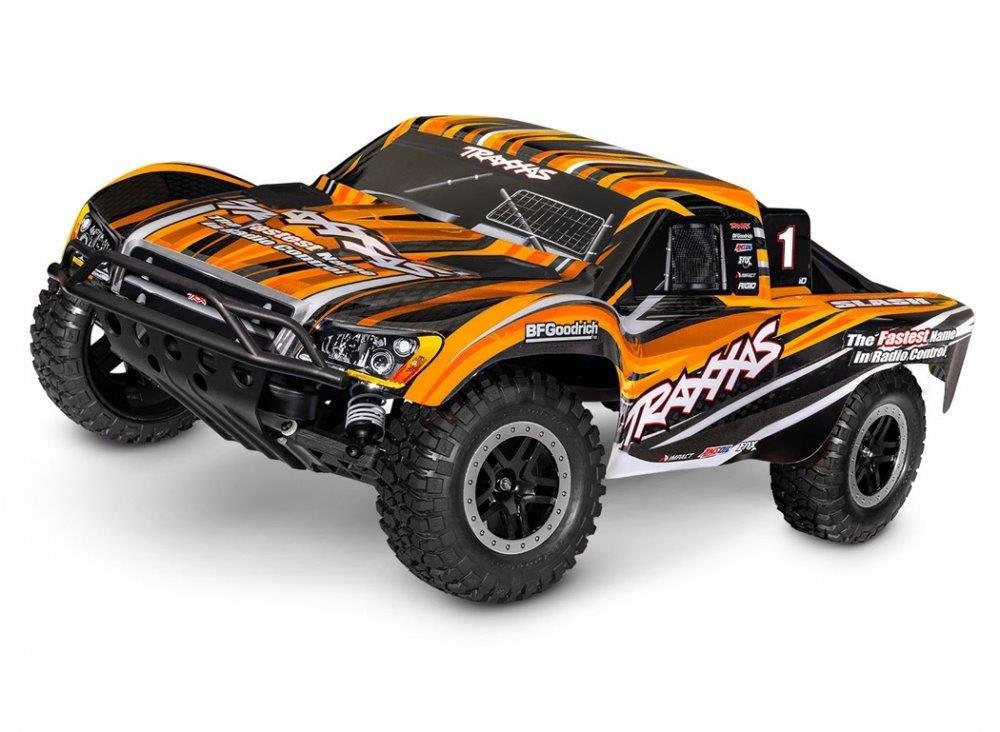 Traxxas Slash 2WD 1/10 RTR TQ Orange EHD Clipless USB - Med Batteri/Laddare