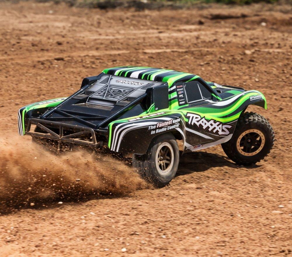 Traxxas Slash 2WD 1/10 RTR TQ Grön EHD Clipless USB - Med Batteri/Laddare - 7