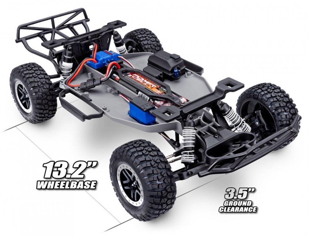 Traxxas Slash 2WD 1/10 RTR TQ Röd EHD Clipless USB - Med Batteri/Laddare - 7