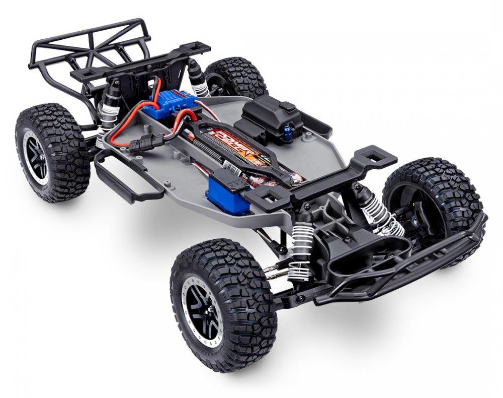 Traxxas Slash 2WD 1/10 RTR TQ Blå EHD Clipless USB - Med Batteri/Laddare - 4